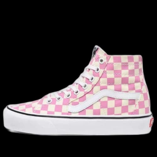 Vans Checkerboard SK8-HI Tapered Shoes Pink