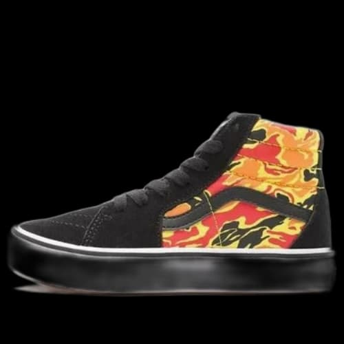 Vans SK8-HI K Shoes Black/Yellow