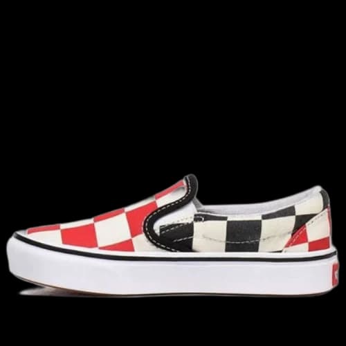 Vans Kid's Big Checker Comfycush Slip-on Black/Red