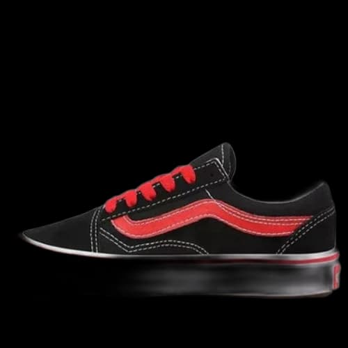 Vans Kid's Pop Comfycush Old Skool Black/Red