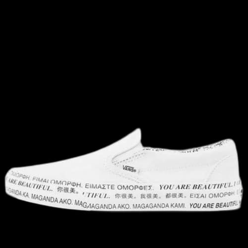 Vans x We Are Beautiful Classic Slip-On 'White Black'