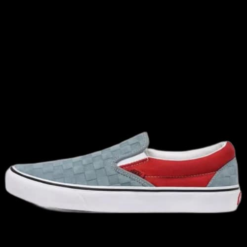 Vans Deboss Checkerboard Classic Slip-On 'Blue Red'