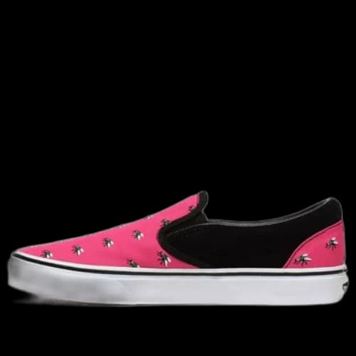 Vans Trap Fly Classic Slip-on Shoes Red Rose