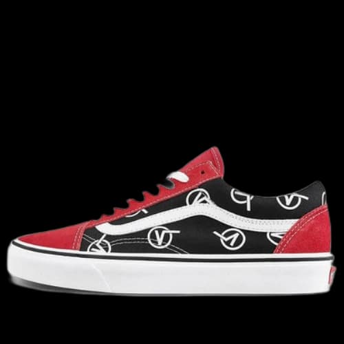 Vans Old Skool Vlogo 'Black Red'