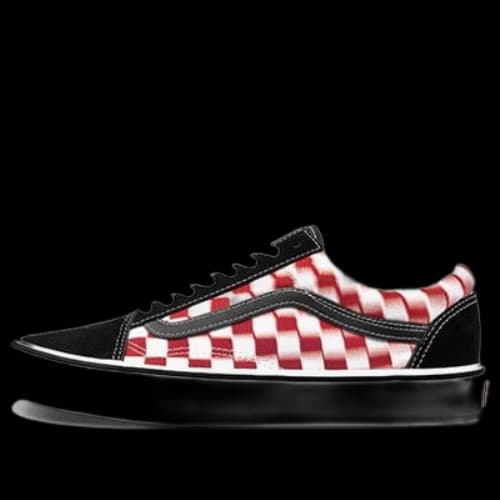 Vans Old Skool Checkerboard Red/White