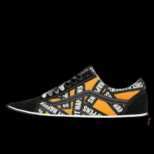 Vans Old Skool Alphabet Black Yellow Unisex 'Black Yellow'