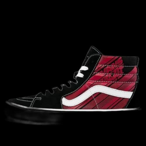 Vans SK8-Hi Retro Casual Skate Shoes Unisex Black Red