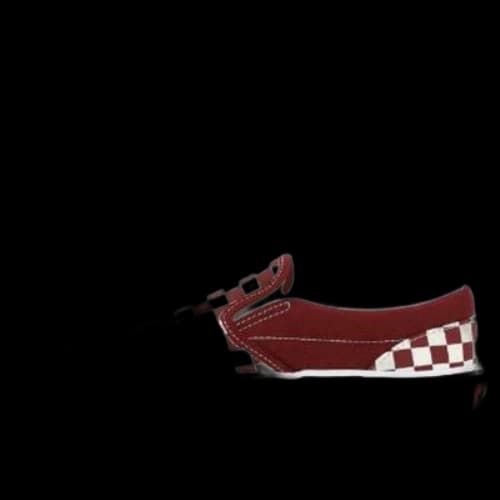 (GS) Vans Classic Slip On CheckerBoard Shoes 'Red White'