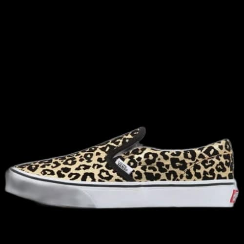 Vans Classic Slip-On Flocked Leopard 'Black Yellow'