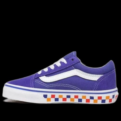 Vans Kid's Tri Checkerboard Old Skool Purple