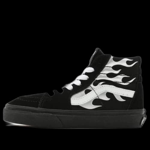 Vans Youth Metallic Flame SK8-HI Sneakers K Black/White