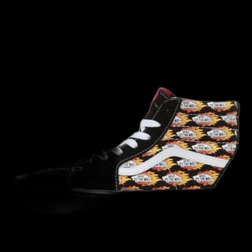 Vans SK8-HI Flame Logo Repeat 'Black White Red'