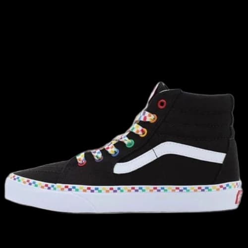 Vans Rainbow Checkerboard SK8-HI 'Black White'