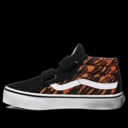 Vans Animal Checkerboard Sk8-Mid Reissue V Kids Black/Orange