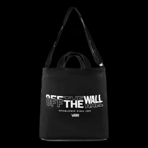 Vans Letter Printed Shoulder Bag 'Black White'