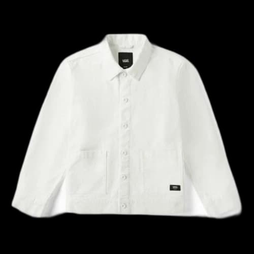 Vans Back Embroidered Logo Jacket White