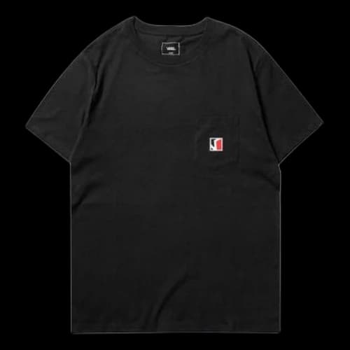 Vans Pocket Embroidered Short Sleeve Couple Style Black