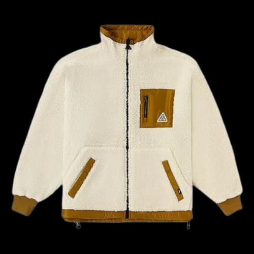 Vans Faux Sherpa Jacket Reversible Coat 'Brown Beige'