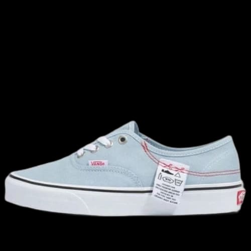 Vans Authentic Washed Patch Low Top Casual Canvas Skate Shoes Unisex Blue Red