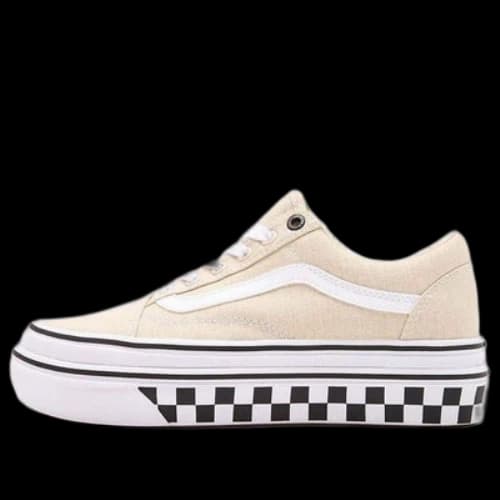 Vans Old Skool Low Tops Casual Skateboarding Shoes Beige White