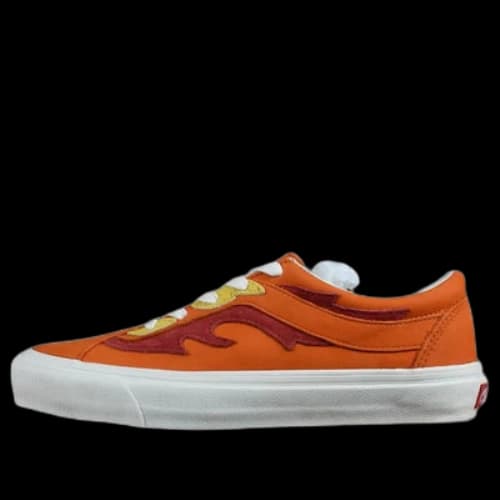 Vans Bold Ni Ft Low Top Casual Skate Shoes Unisex Orange Red