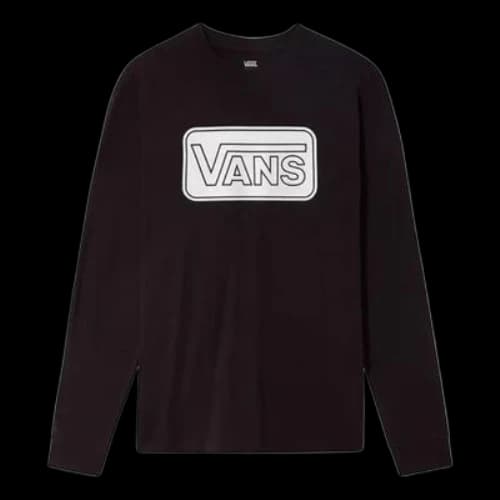 Vans DIY Alphabet Printing Athleisure Casual Sports Long Sleeves Black (Women's)