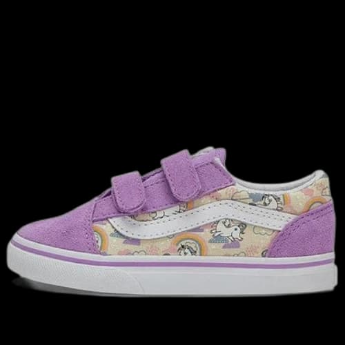 Vans Old Skool V Low Top Casual Skate Shoes Td Purple 'Pink White'