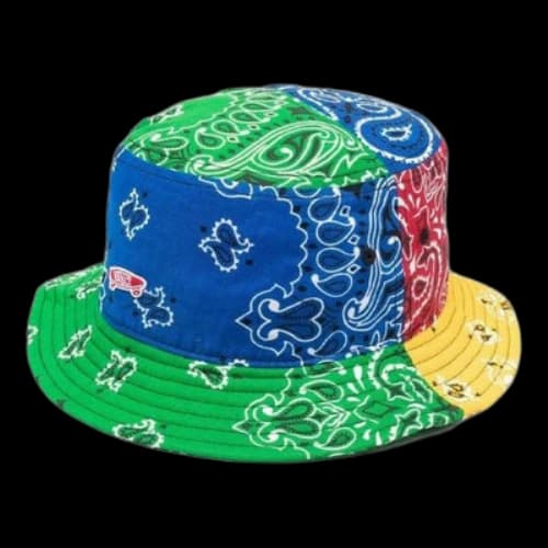 Vans Vault x Bedwin & The Heartbreakers Bandana Bucket Hat 'Green Yellow Red Blue'
