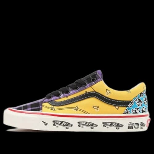Vans Unisex Anaheim Factory Old Skool 36 Dx Sneakers Purple/Yellow