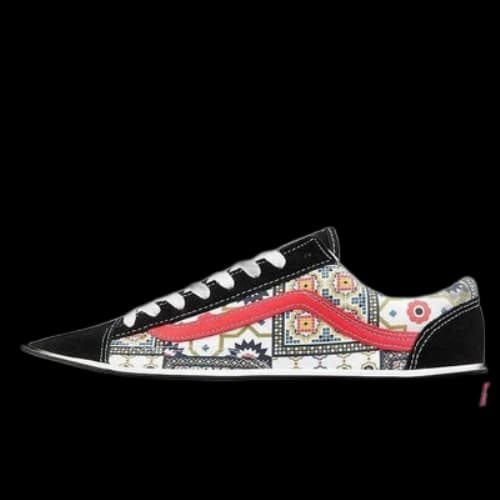 Vans Style 36 Moroccan Tile Check Skate Shoes Black/Red