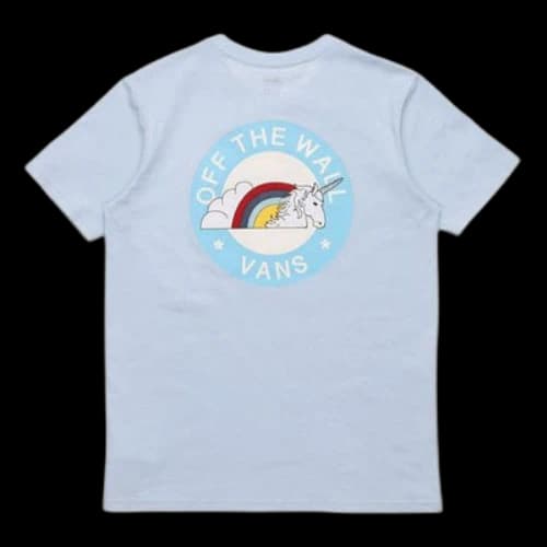 Vans Printing Short Sleeve Light Blue (Women's)