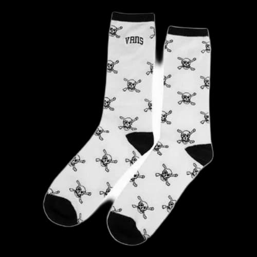 Vans Casual Printed Breathable Socks 1 Pack 'White Black'