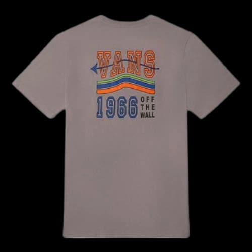 Vans Rainbow Logo Round Neck Short Sleeve Purple T-Shirt (Women's)