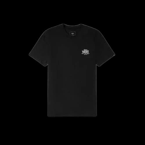 Vans Casual Alphabet Printing Short Sleeve Couple Style Black