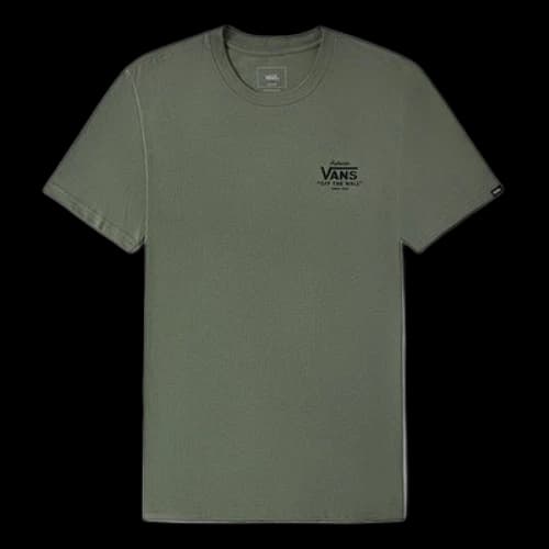 Vans Logo Printing Short Sleeve Couple Style Green