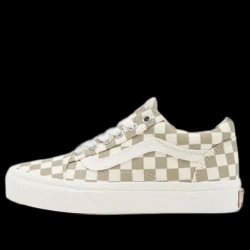 Vans Old Skool Checkboard Shoes K White/Yellow