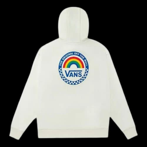 Vans Anaheim Rainbow Oversized Hoodie 'White' (Women's)
