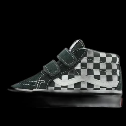 Vans Toddler Checkerboard Sk8-mid Reissue Velcro Sneakers Green/White TD