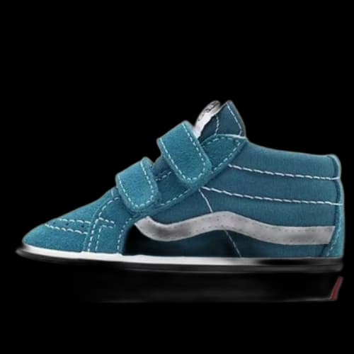 Vans SK8-Mid Breathable Wear-resistant Non-Slip Low Tops Casual Skateboarding Shoes Blue