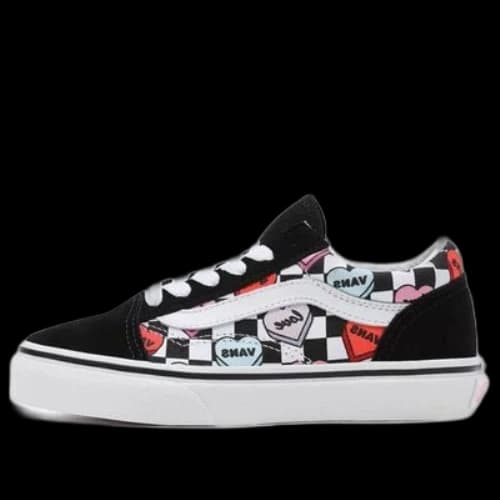 Vans Youth Candy Hearts Old Skool 'Black White'