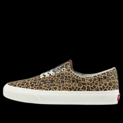 Vans Era Low Top Retro Skate Shoes Unisex Brown Leopard Print