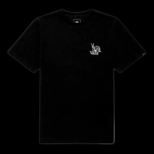Vans Unisex Printing Round-neck Short Sleeve Black