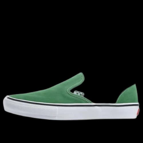 Vans slip-on Turn Fur Splicing Low Top Casual Canvas Skate Shoes Unisex Retro Green