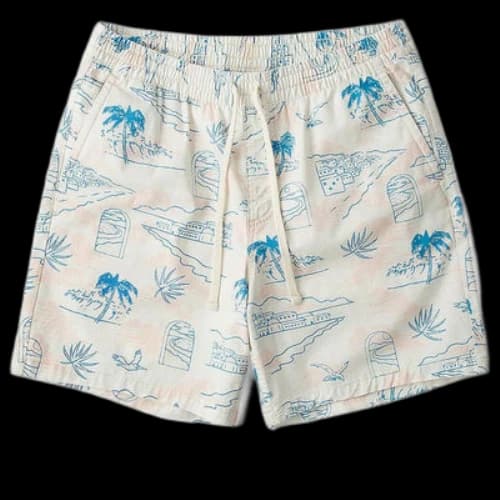 Vans Range Relaxed Elastic Shorts 'White Blue'