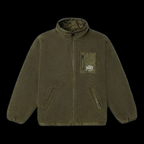 Vans Lamb's Wool Splicing Stay Warm Jacket Military Green (Women's)
