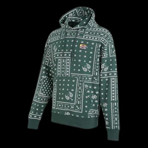 Vans Cashew Pattern Full Print Sports Pullover Green