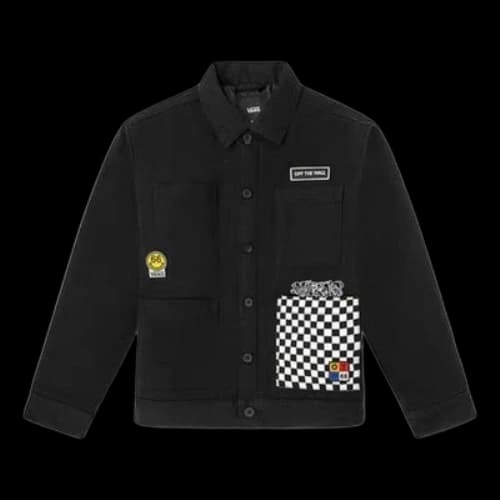 Vans Grid Alphabet Printing Jacket Black