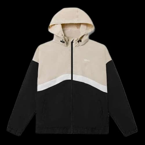Vans Colorblock Zipper Casual Hooded Jacket
