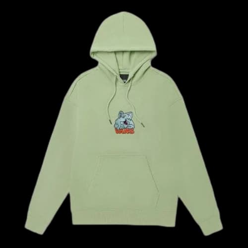 Vans Cartoon Pattern Loose Pullover Couple Style Green