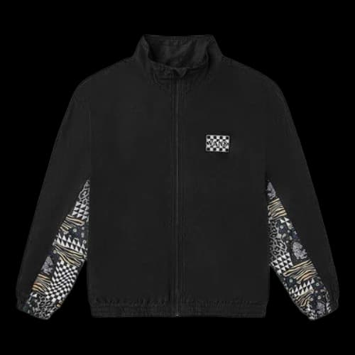 Vans Grid animal Printing Jacket Couple Style Black